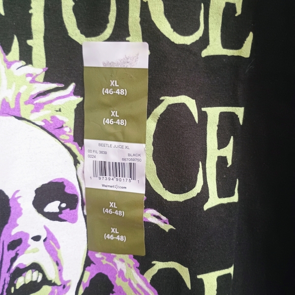 Beetlejuice Graphic Black T-Shirt - Picture 2 of 4